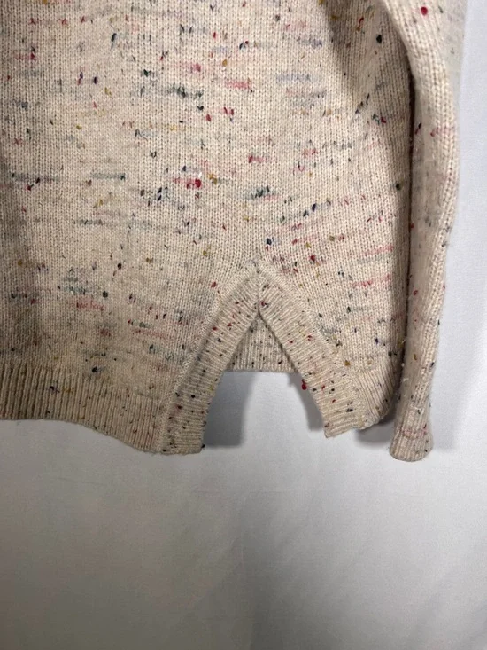 TIBI WOMENS WOOL CONFETTI SPECKLE CREWNECK SWEATER CREAM SMALL - Picture 4 of 6